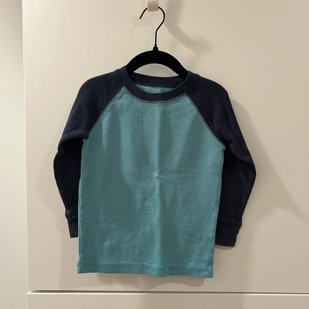 Jumping Beans Teal and Navy Long Sleeve Tee